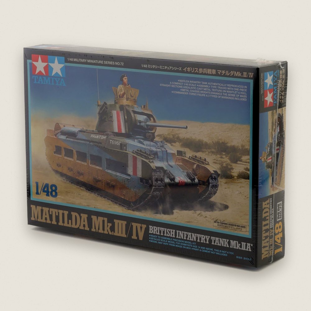 Plastic Model Kit: British Matilda Mk.Iii/Iv Infantry Tank, 1/48 - Tamiya