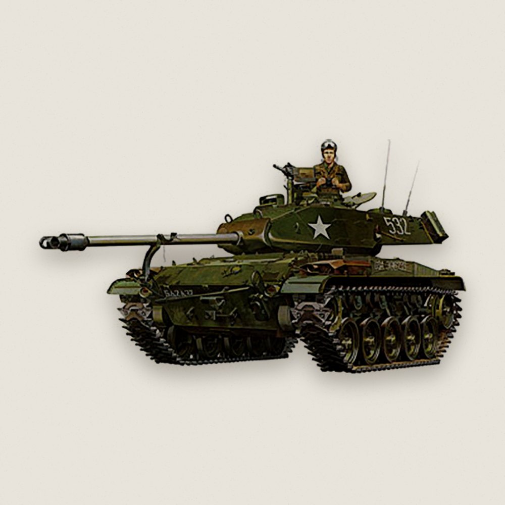 Tank: US M41 Walker Bulldog, 1/35 - Tamiya