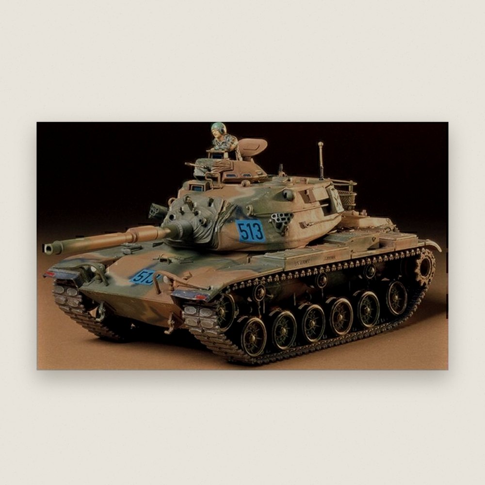 M60A3 105mm Gun Tank Plastic Model Kit, U.S. 1/35 Scale, Limited Edition Re-Release - Tamiya