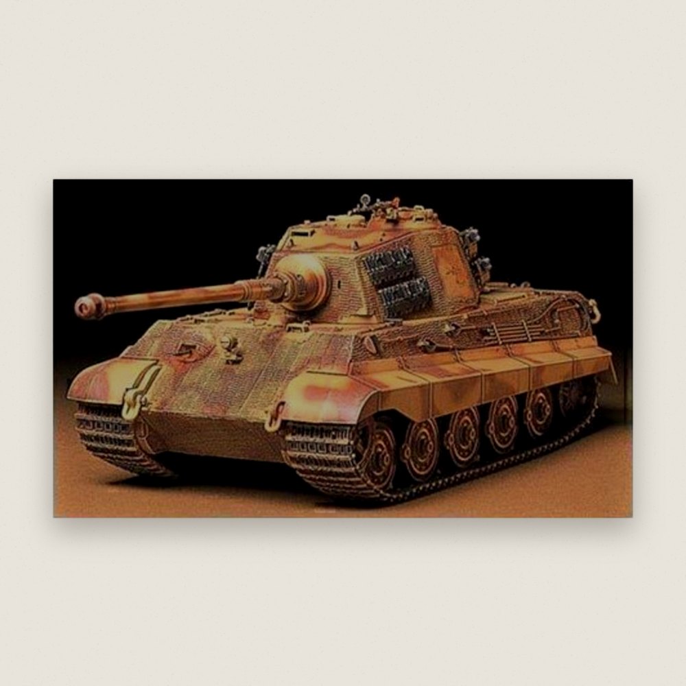 King Tiger Plastic Model Kit with Production Turret, 1/35 Scale - Tamiya