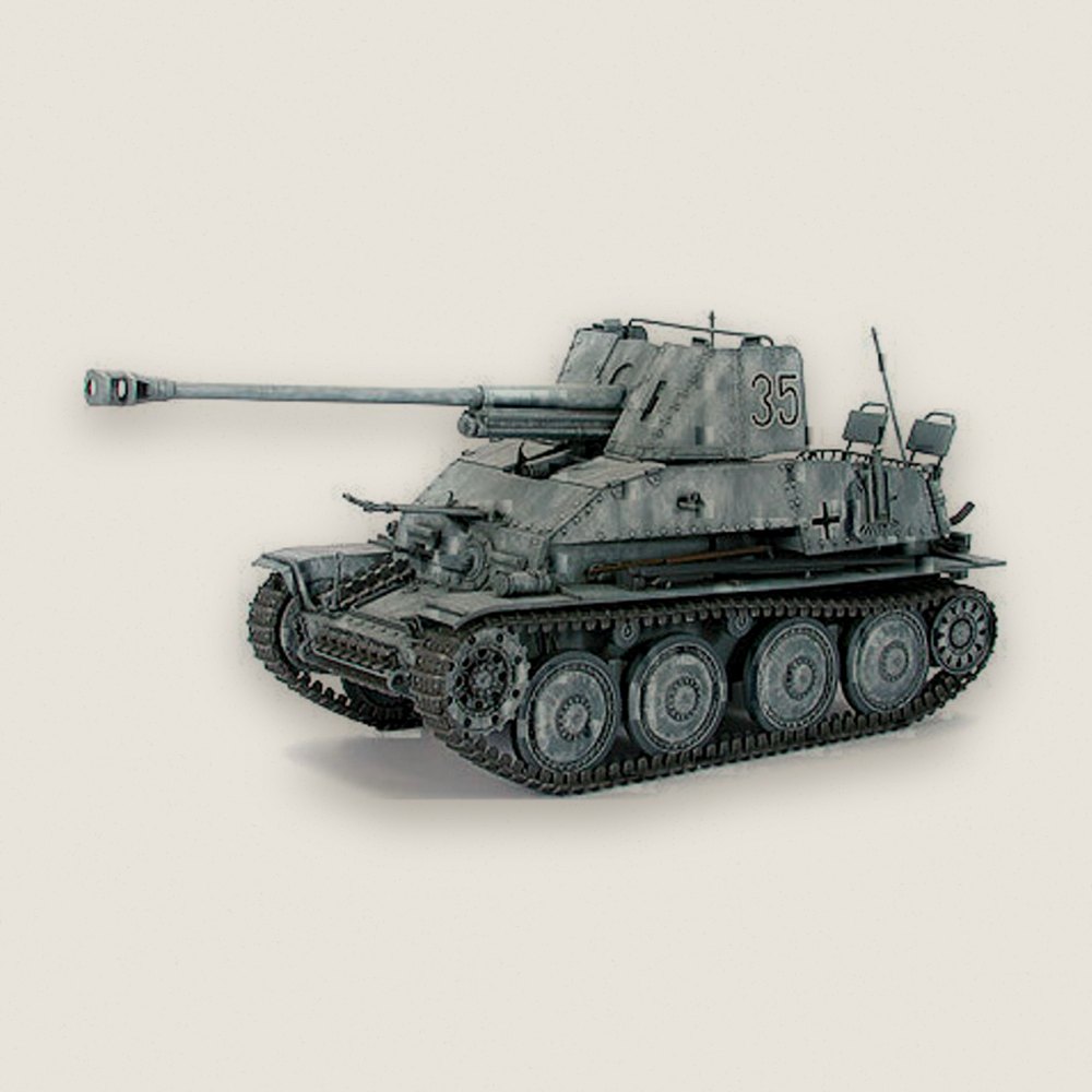 Marder III Tank Destroyer, German 1/35 Scale Model Kit - Tamiya