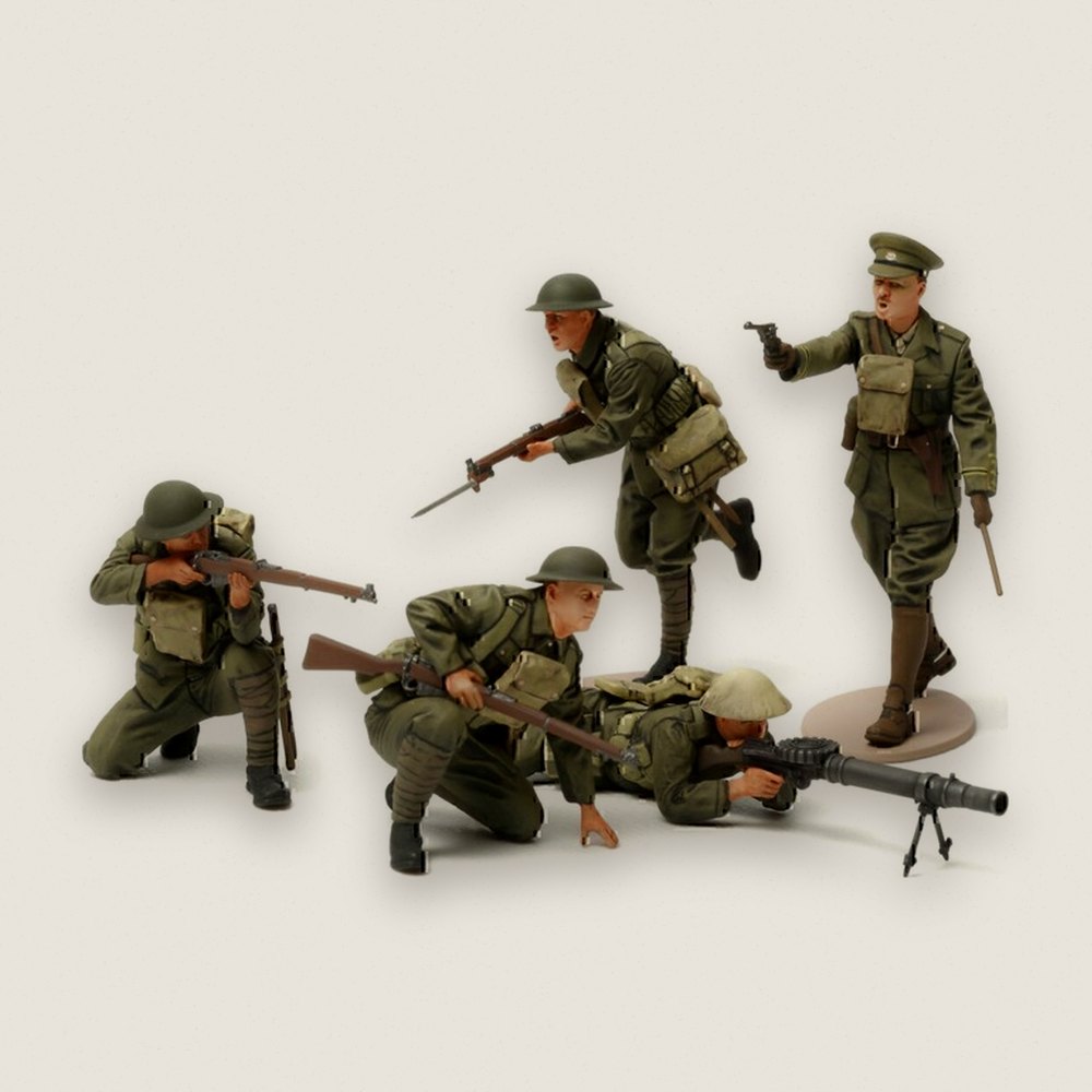WWI British Infantry Set, 1/35 Scale Model Kit (35339) - Tamiya