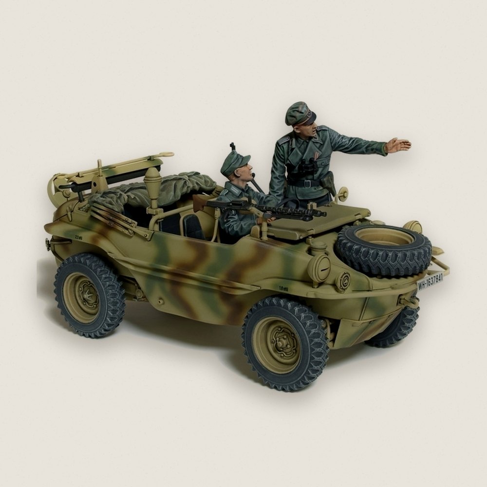 Schwimmwagen Type 166 Wide Wheel Version, German 1/35 Scale Plastic Kit - Tamiya