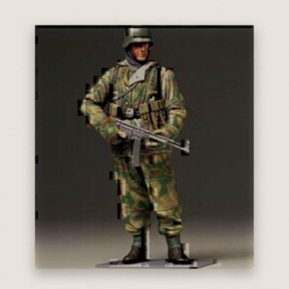 WWII German Infantryman, 1/16 Scale Plastic Model - Tamiya