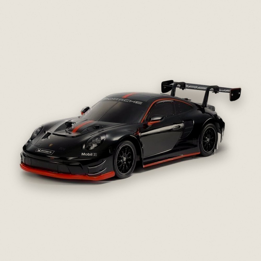 Painted Body, 1/10 R/C Porsche 911 GT3 R 992 Black TT-02 Kit - Tamiya