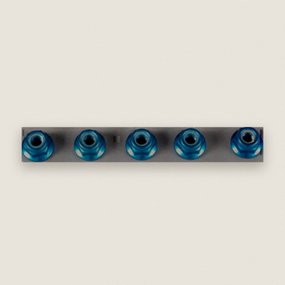 Locknut, Anodized Aluminum 4mm 49 (5) - Tamiya