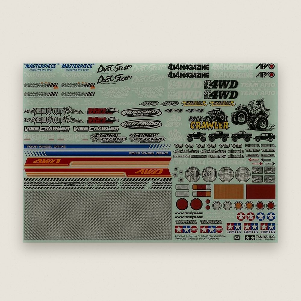 RC Sponser Sticker Set Off Road Car