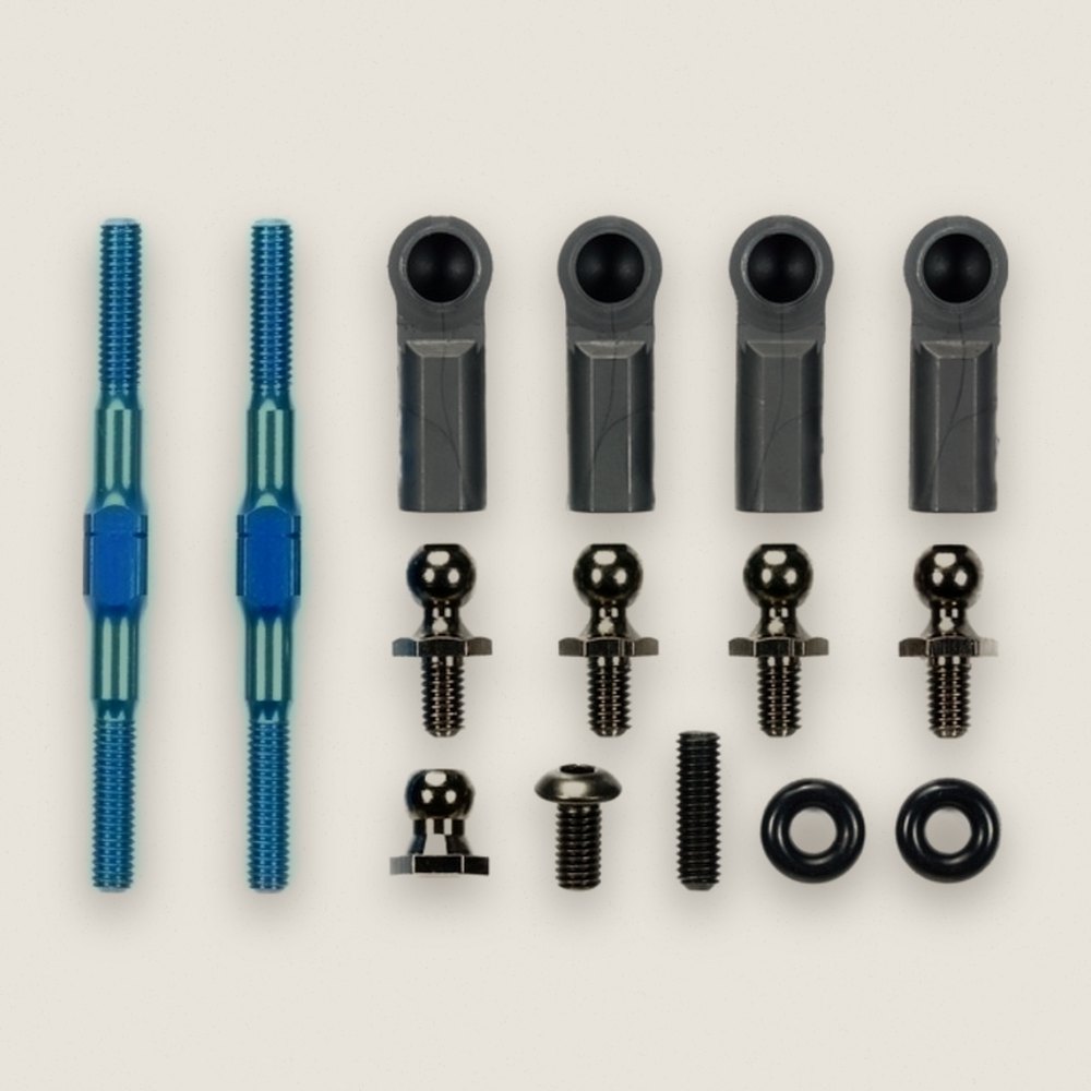 Adjustable Link Arm Set, Aluminum for T3-01 (Tam54835) - Tamiya