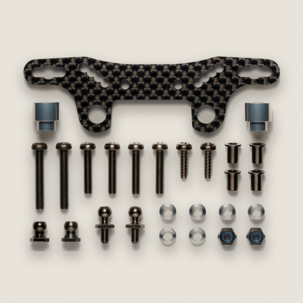 Damper Stay, Carbon 3.5mm Thick Ii for Tt-02 - Tamiya