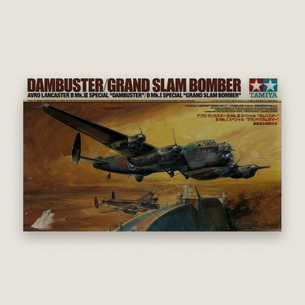 Avro Lancaster B Mk.III Sp.B Mk.I Sp Plastic Model Kit, 1/48 - Tamiya