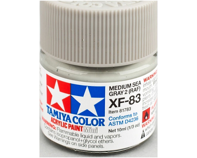 Acrylic Mini XF-83 Med Sea Gray 2 RAF 10ml Bottle