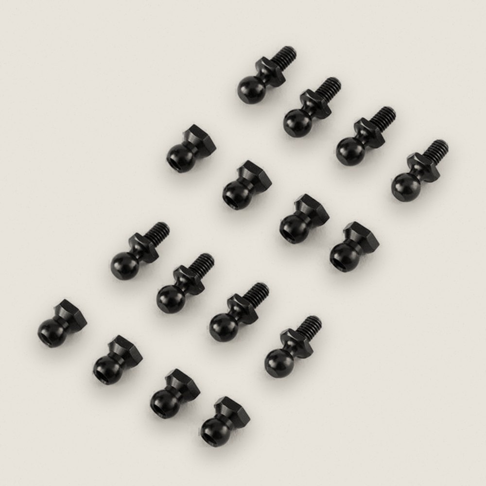 Black Aluminum Connector/Nut, 5mm (8) - Tamiya