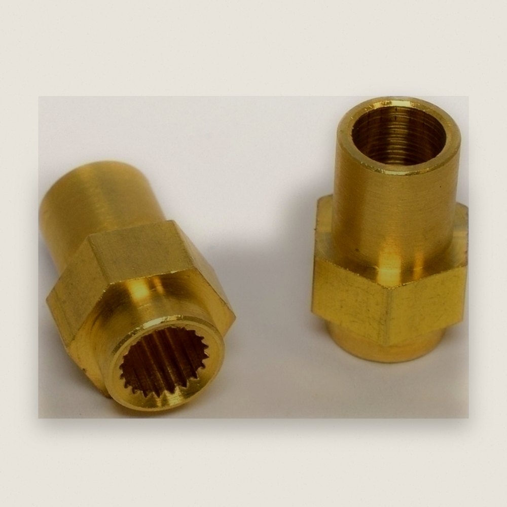 Axle Coupler, Brass Bevel Joint (2) - Tamiya