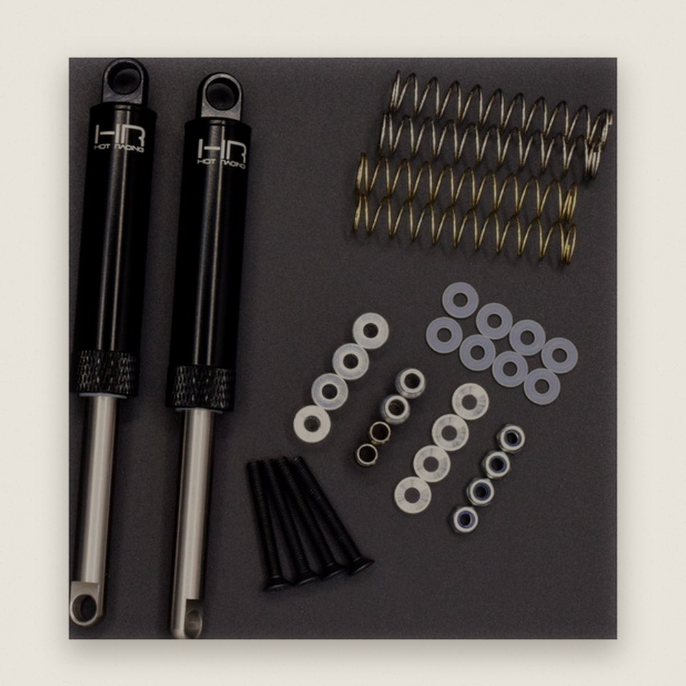 Black Internal Spring Air Shocks 100mm