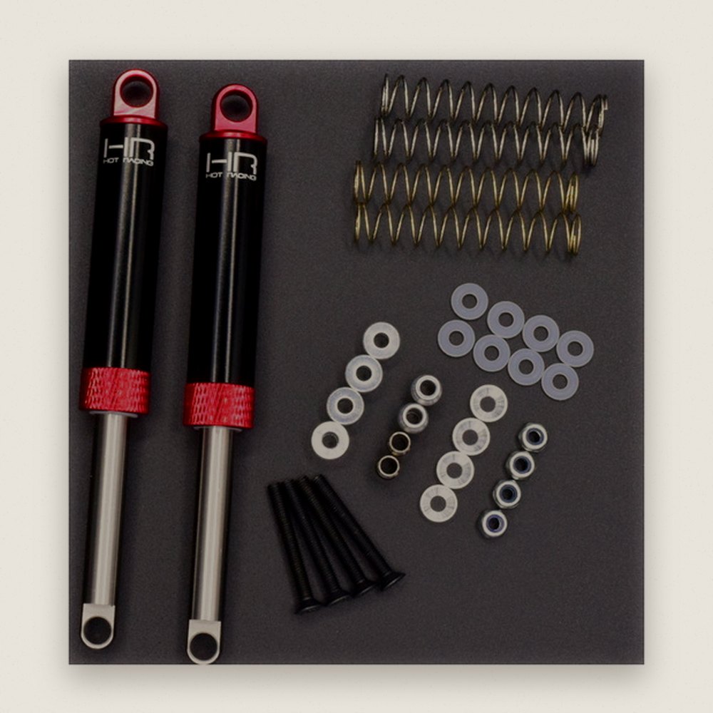 Red Internal Spring Air Shocks 100mm