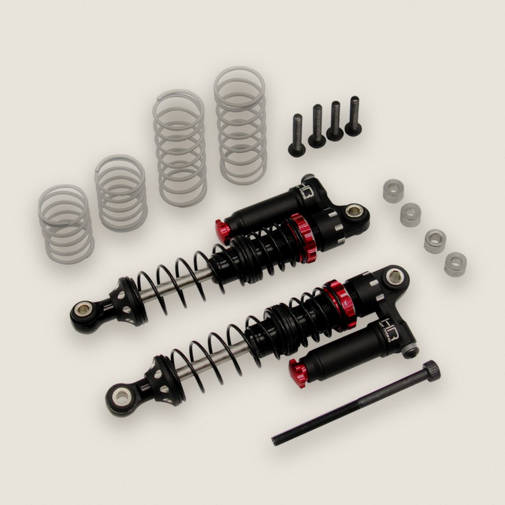 80mm Piggyback Aluminum Adjustable Shocks - Hot Racing