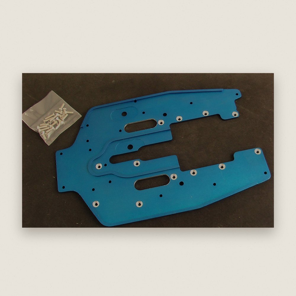Chassis, Blue 5mm Rib, for Tamiya Terra Crusher - GPM Racing