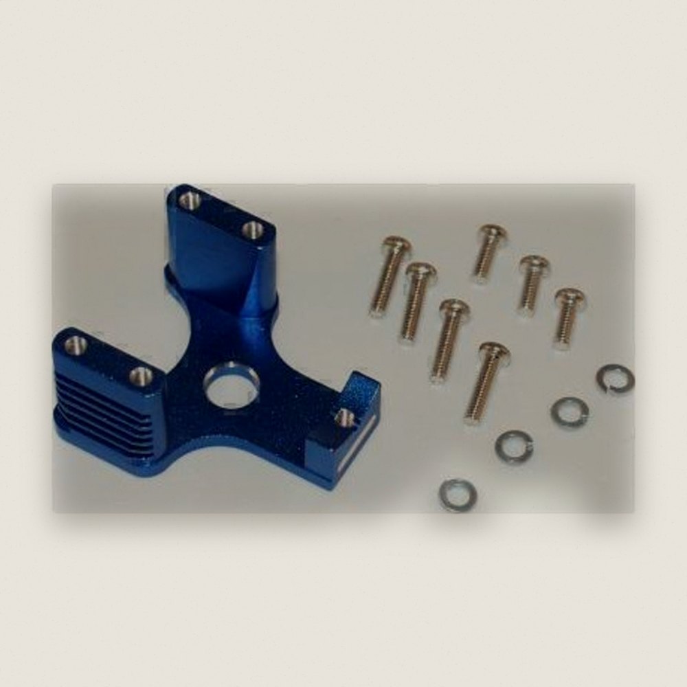 Tamiya Tnx Terra Crusher Blue Aluminum Engine Mount Heat Sink