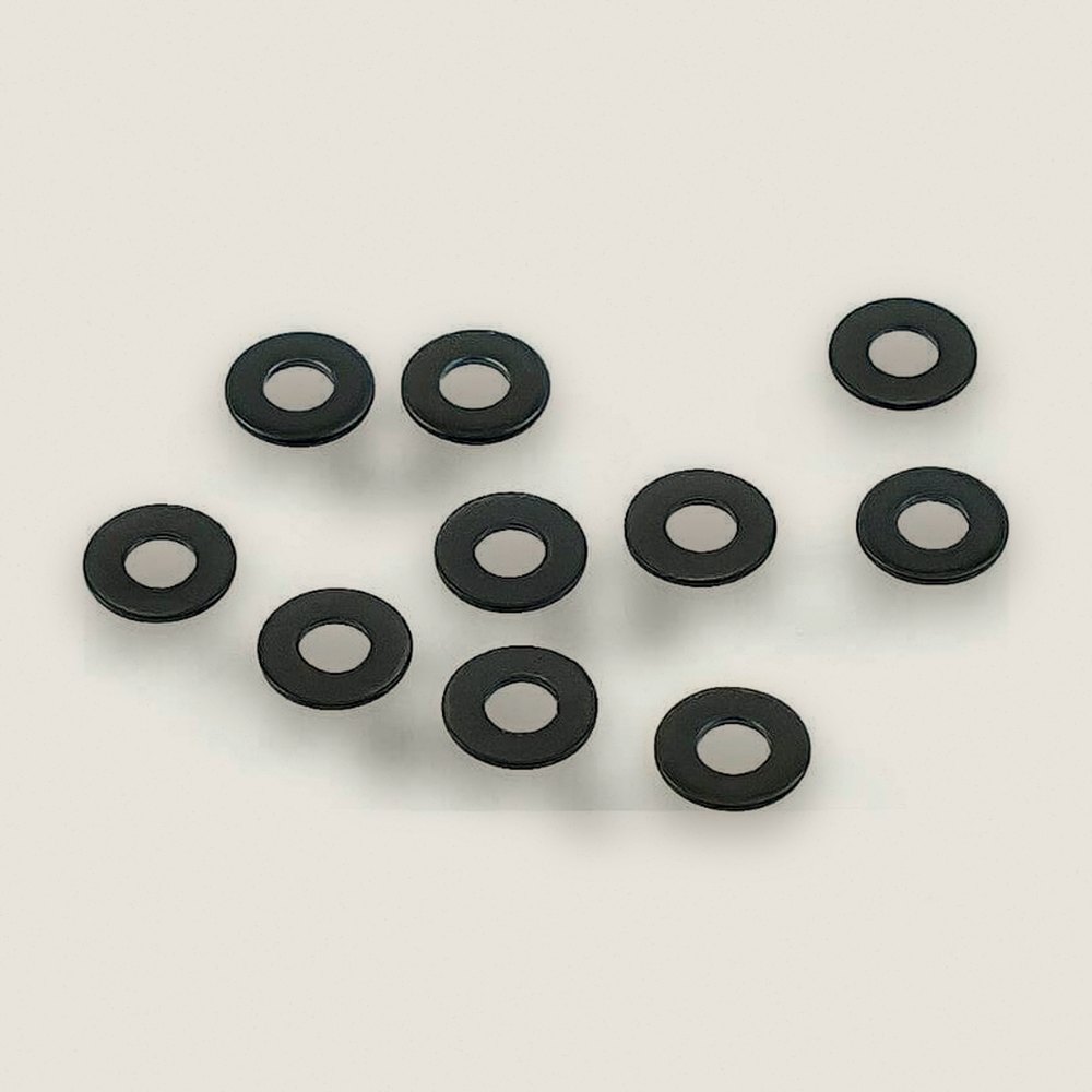 M2.6x6.0x0.5mm Washer (Black 10 pieces)