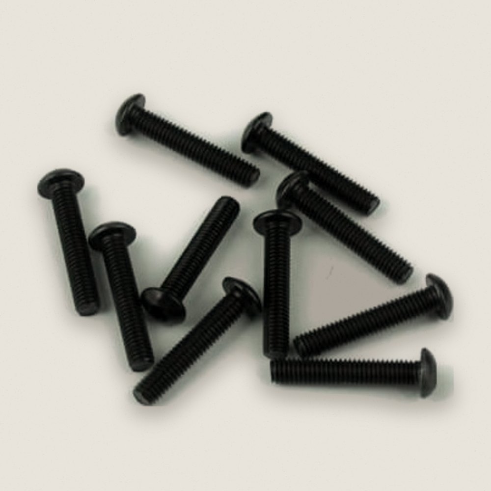 M3x16mm Button Head Screws (black 10 pieces)