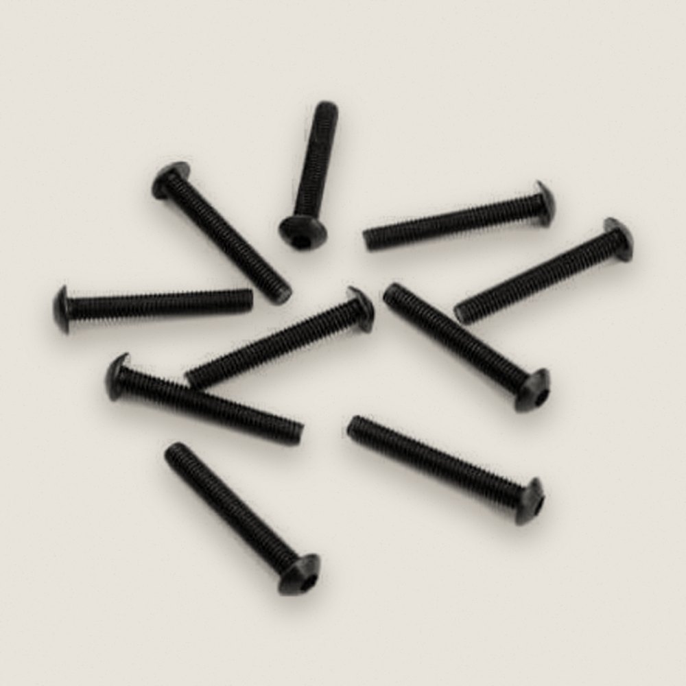 M3x20mm Button Head Screws (black, 10pcs)