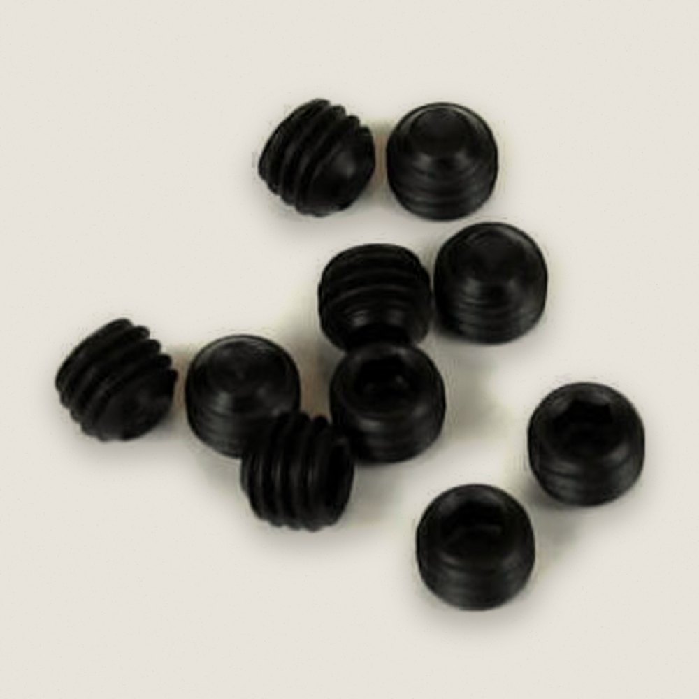 Set Screws, M5x4mm Black (10 Pieces) - Tekno RC