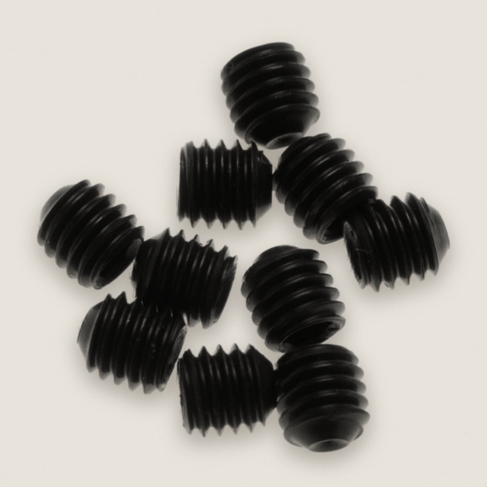 Set Screws, M3x3mm Black (10 Pieces) - Tekno RC