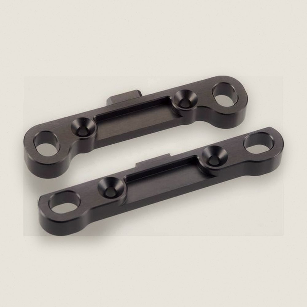 Adjustable Hinge Pin Braces, Rear, 7075, for EB48/SCT - Tekno RC
