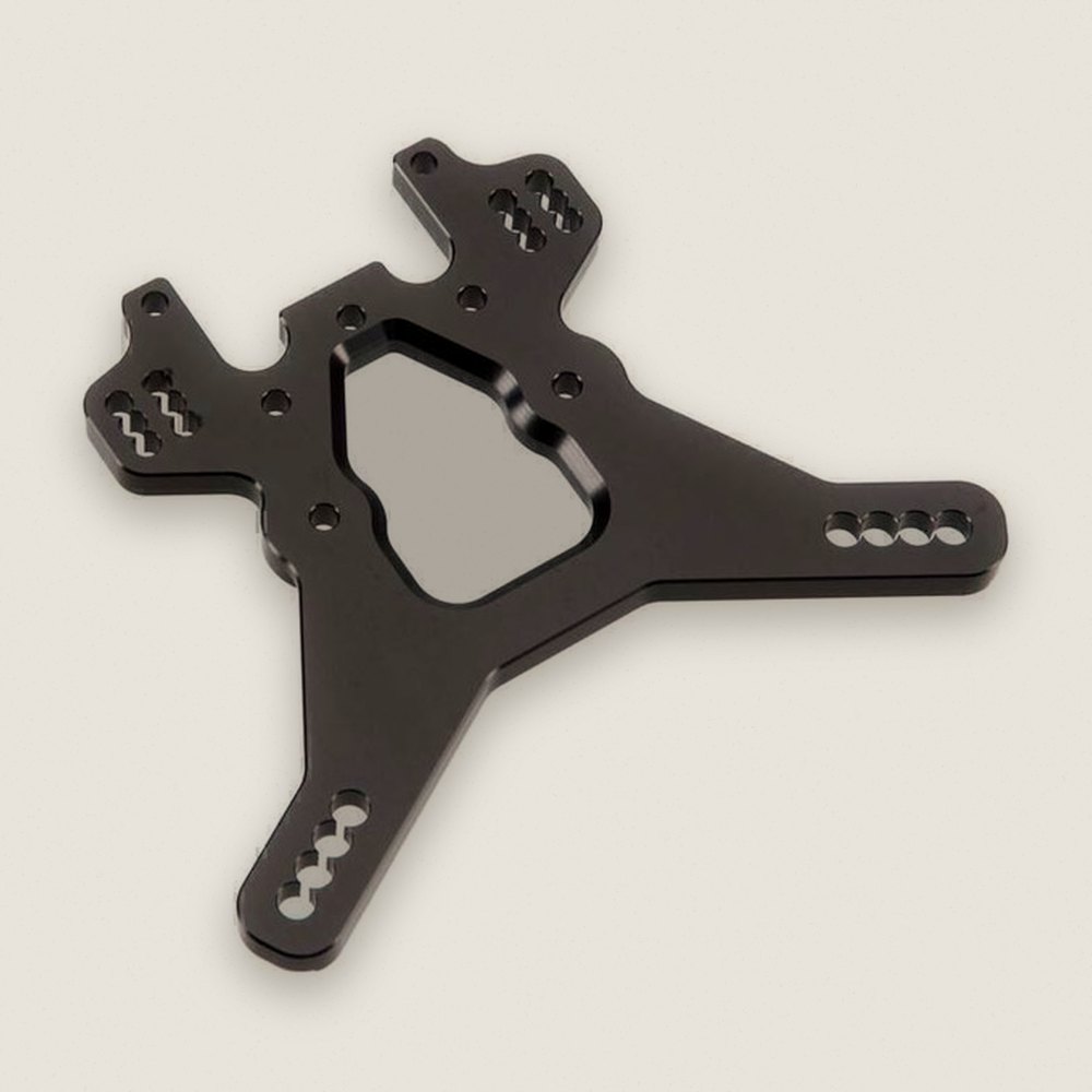Shock Tower Rear 7075 Nc gunmetal Anodize EB48