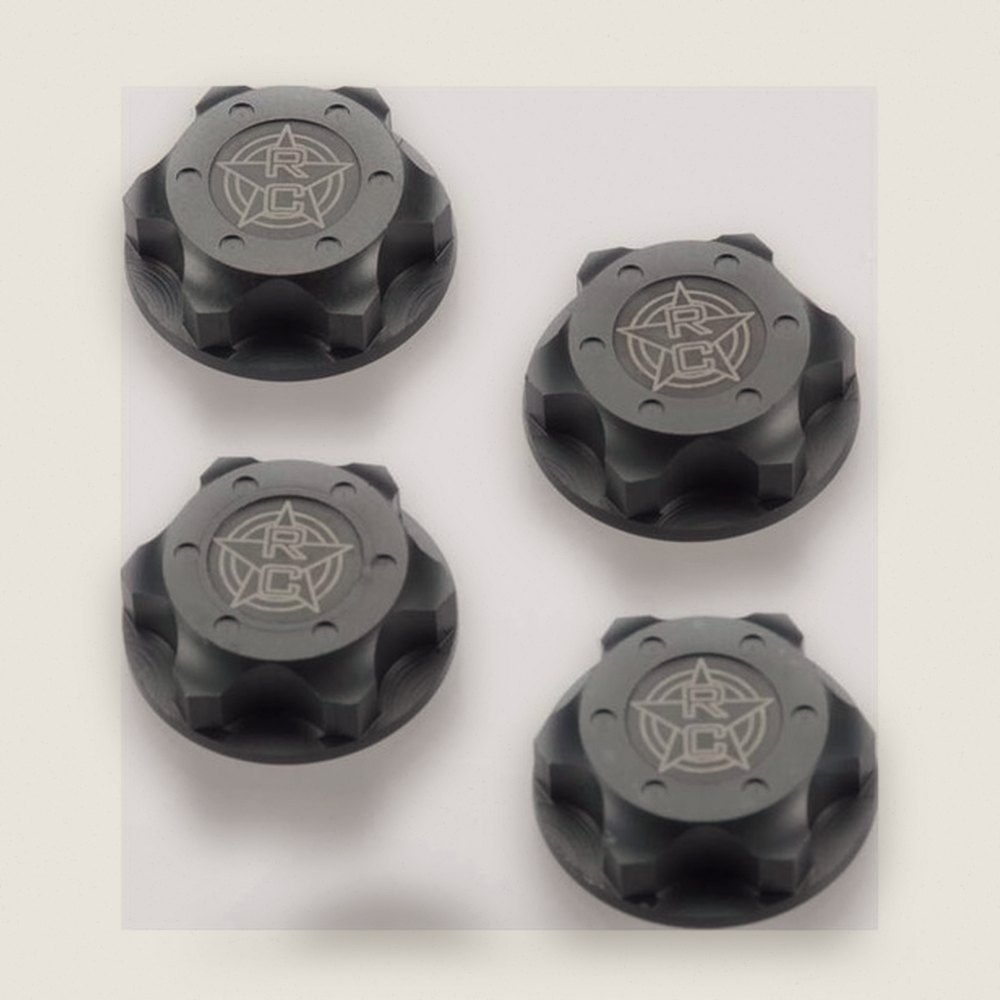 Wheel Nuts, RC Logo 17mm Serrated M12x1.0 for EB48 - Tekno RC