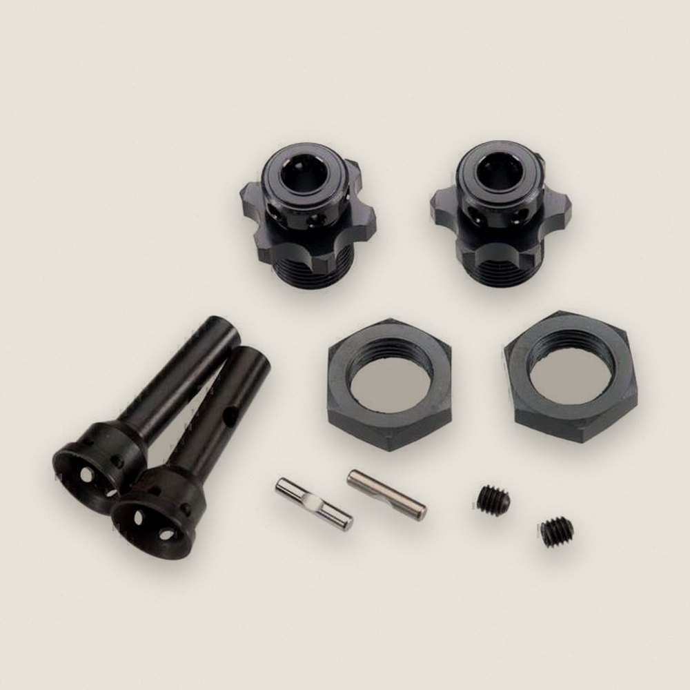 Hub Adapters, 17mm, 1/8 Buggy, 2 Pieces, for SCT410 - Tekno RC