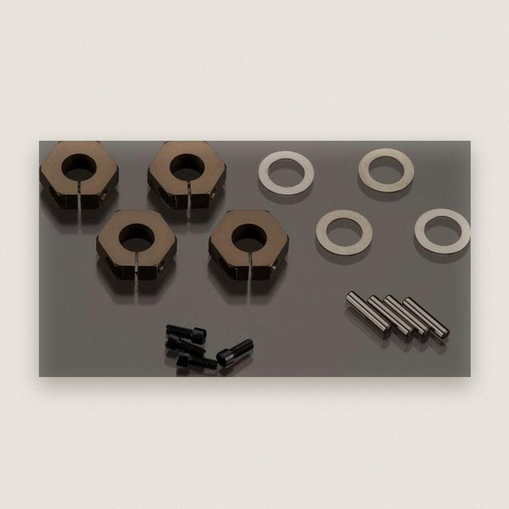 Wheels Hexes 12mm Aluminum Sct410 (4)