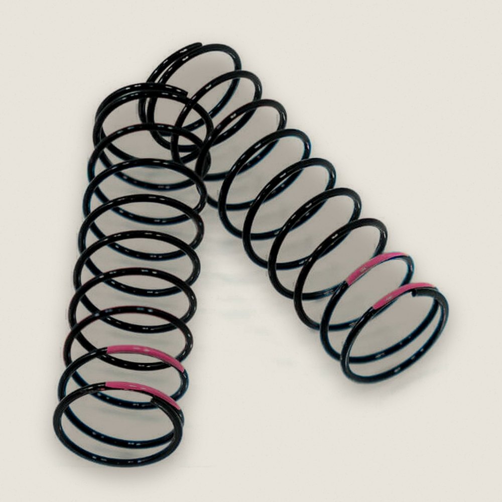 Shock Spring Set, 1.5 x 10.5T, 3.38lb/in, 73mm, Pink - Tekno RC