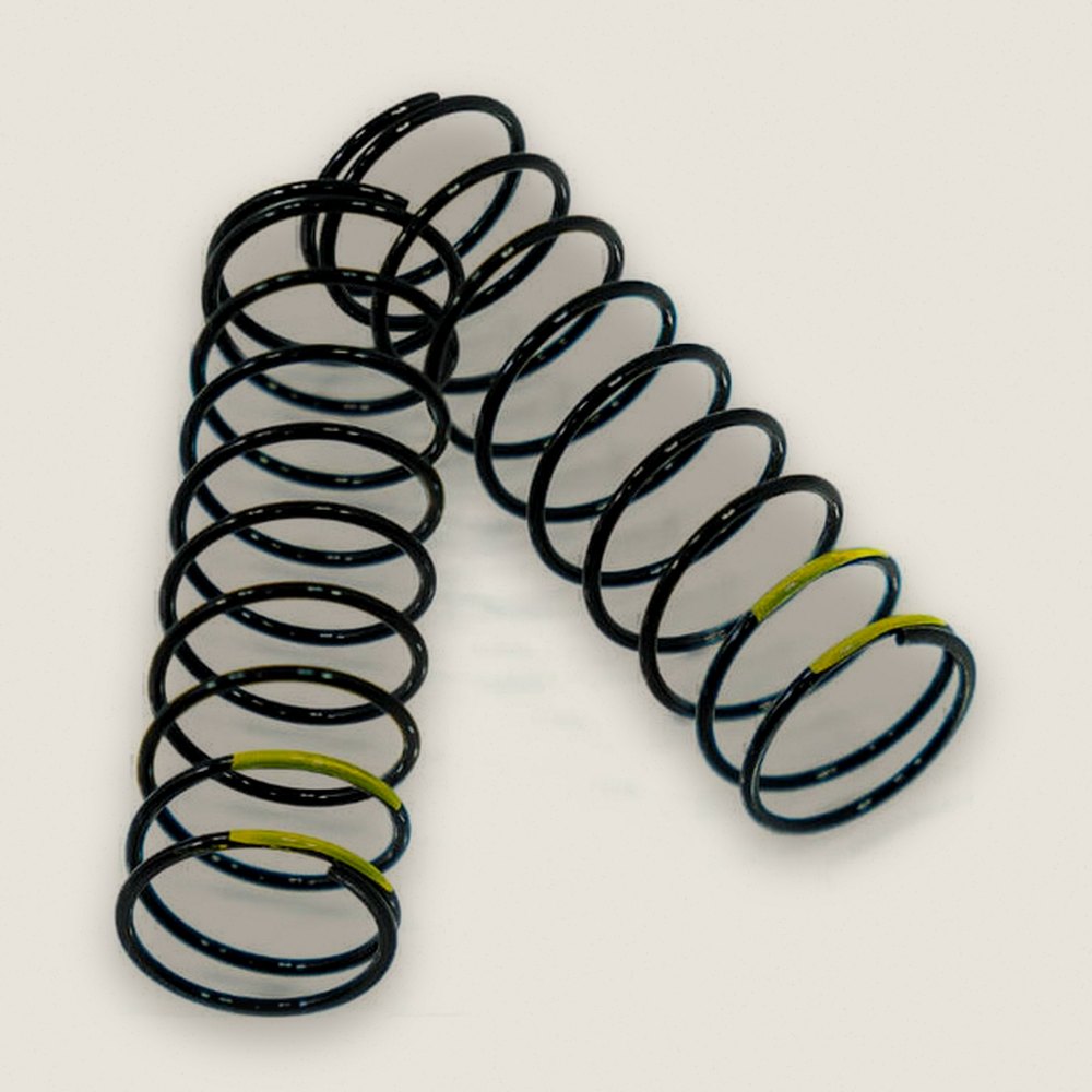 Shock Spring Set, 1.5 x 10.0T, 3.59lb/in, 73mm, Yellow - Tekno RC