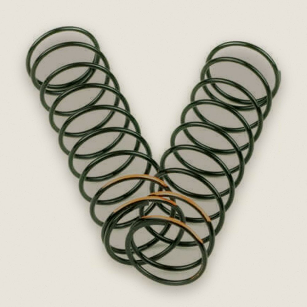 Shock Spring Set, Rear, 1.5 x 9.75T, 3.71lb/in, 83mm, Orange - Tekno RC