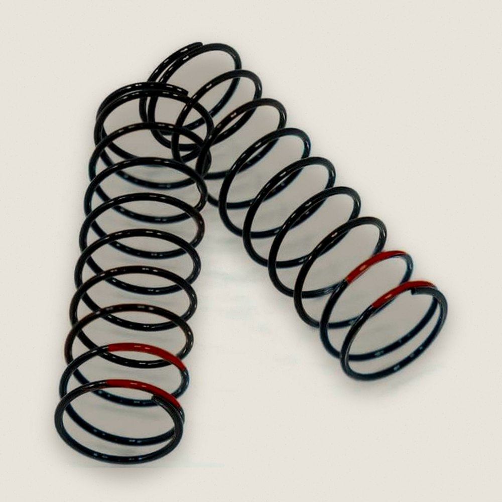 Shock Spring Set, 1.5 x 9.5T, 3.83lb/in, 73mm, Red - Tekno RC