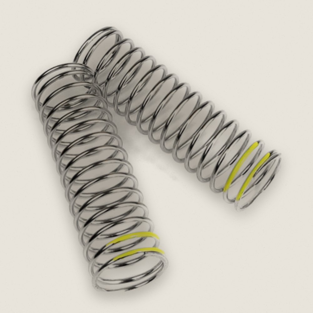 Low-Frequency Rear Shock Spring Set, Yellow - Tekno RC