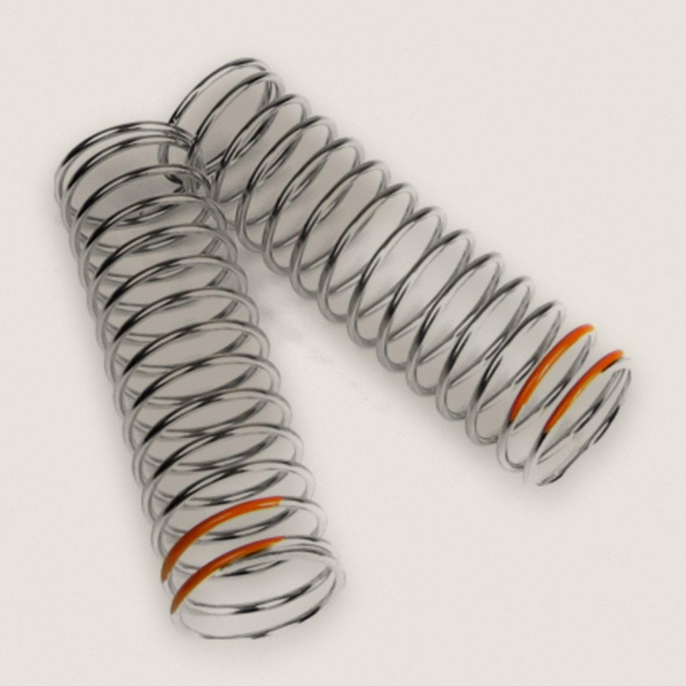 Low-Frequency Rear Shock Spring Set, Orange - Tekno RC