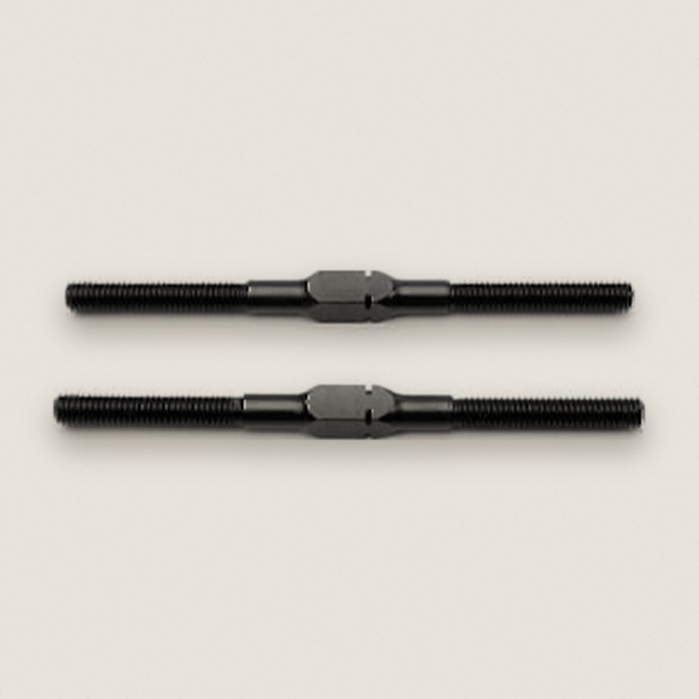 Turnbuckle, 50mm Length, 4mm Adjustment, 2 Pieces - Tekno RC
