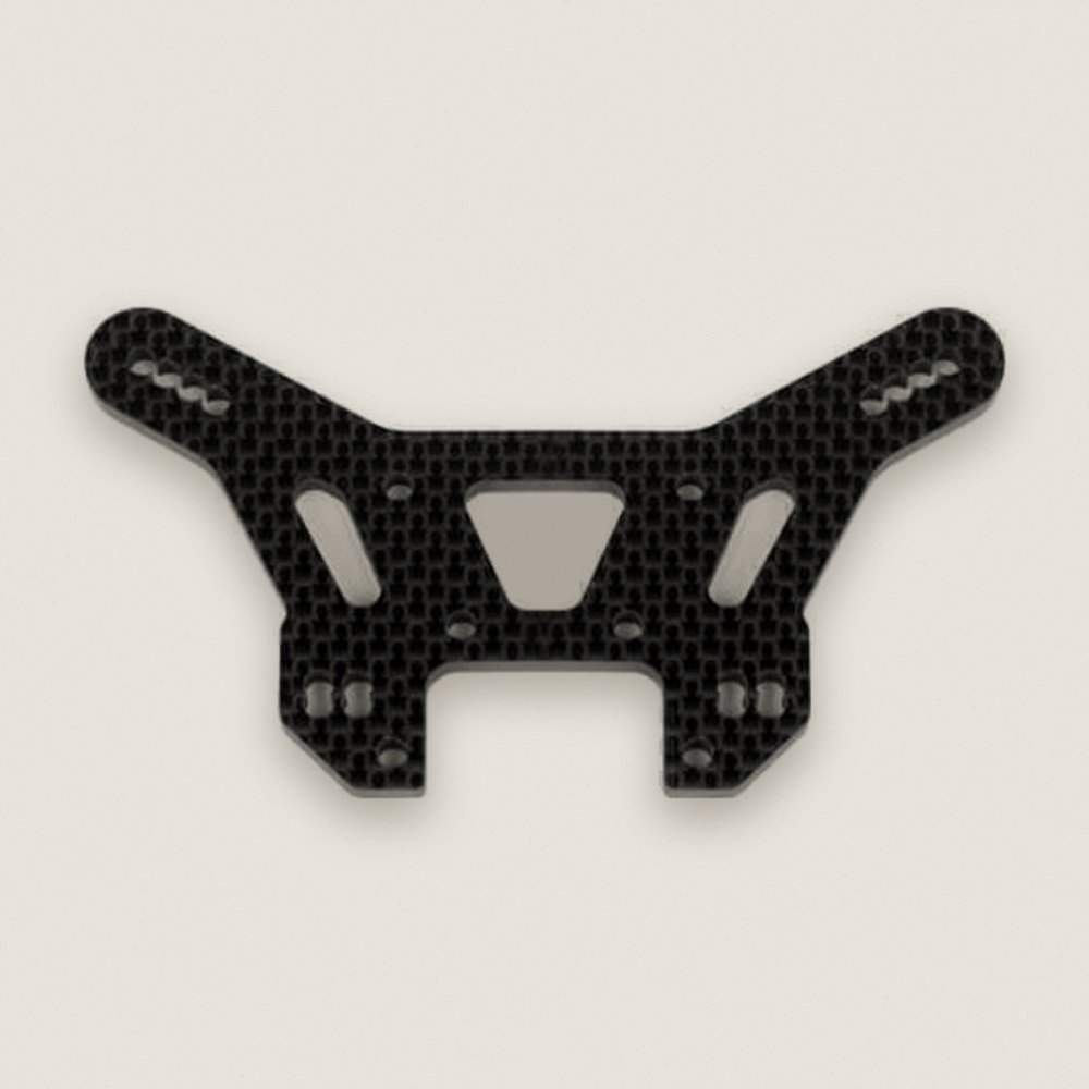 Shock Tower, Rear Carbon Fiber with Additional Camber Link Location for EB410 - Tekno RC
