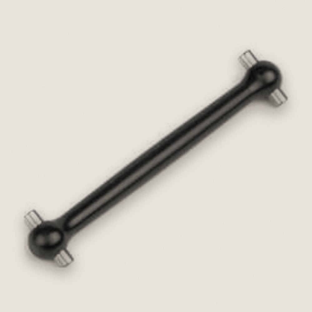 Tapered Center Rear Driveshaft, 7075 Black Anodized, for SCT410SL - Tekno RC