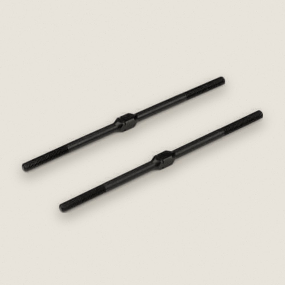 Turnbuckles, M3 Thread, 78mm, 4mm Adjustment, 2 Pieces - Tekno RC