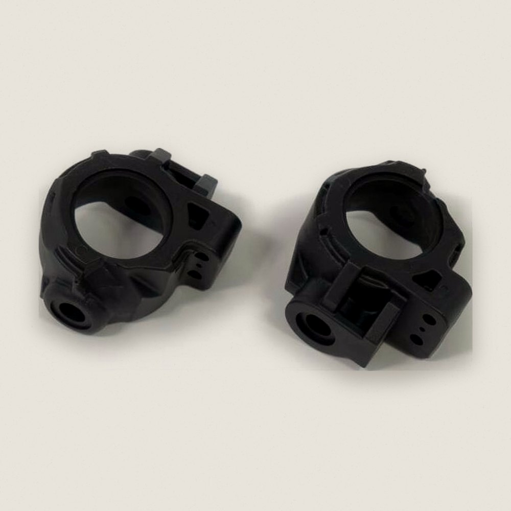 Adjustable Ackerman Spindles, 3* Incline, -2mm Axle, for EB/NB 2.1+ - Tekno RC