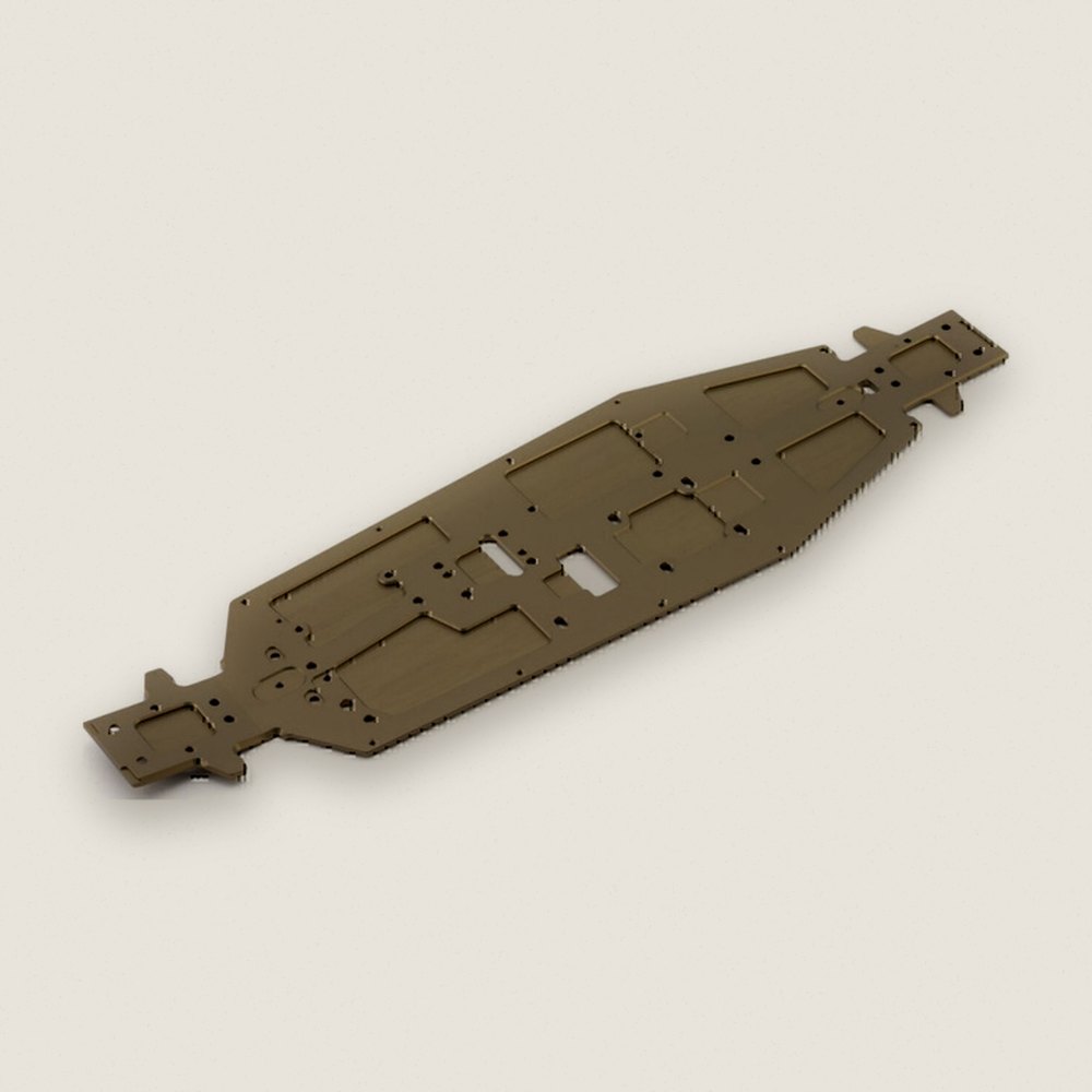 Chassis, 7075 Hard Anodized for NT48 2.2 - Tekno RC