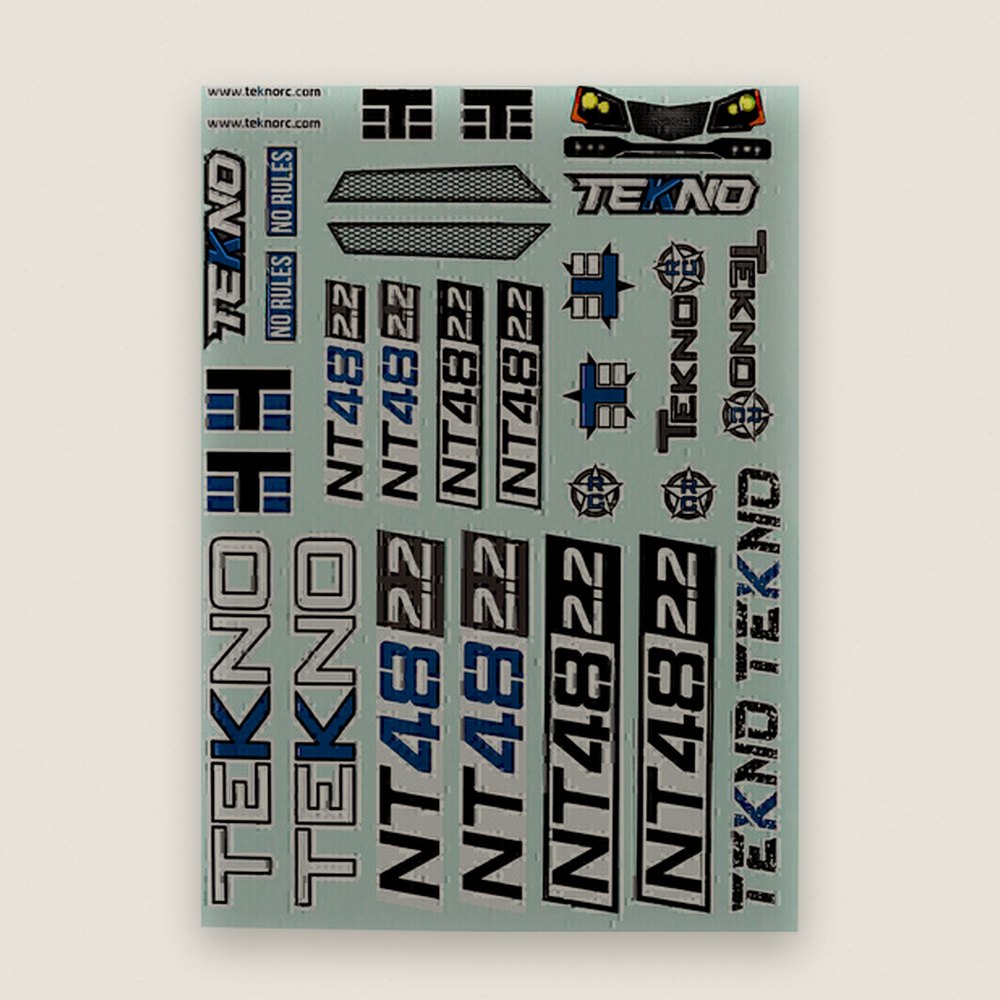 Decal Sheet for 1:8 Nt48 2.2 Nitro Truggy