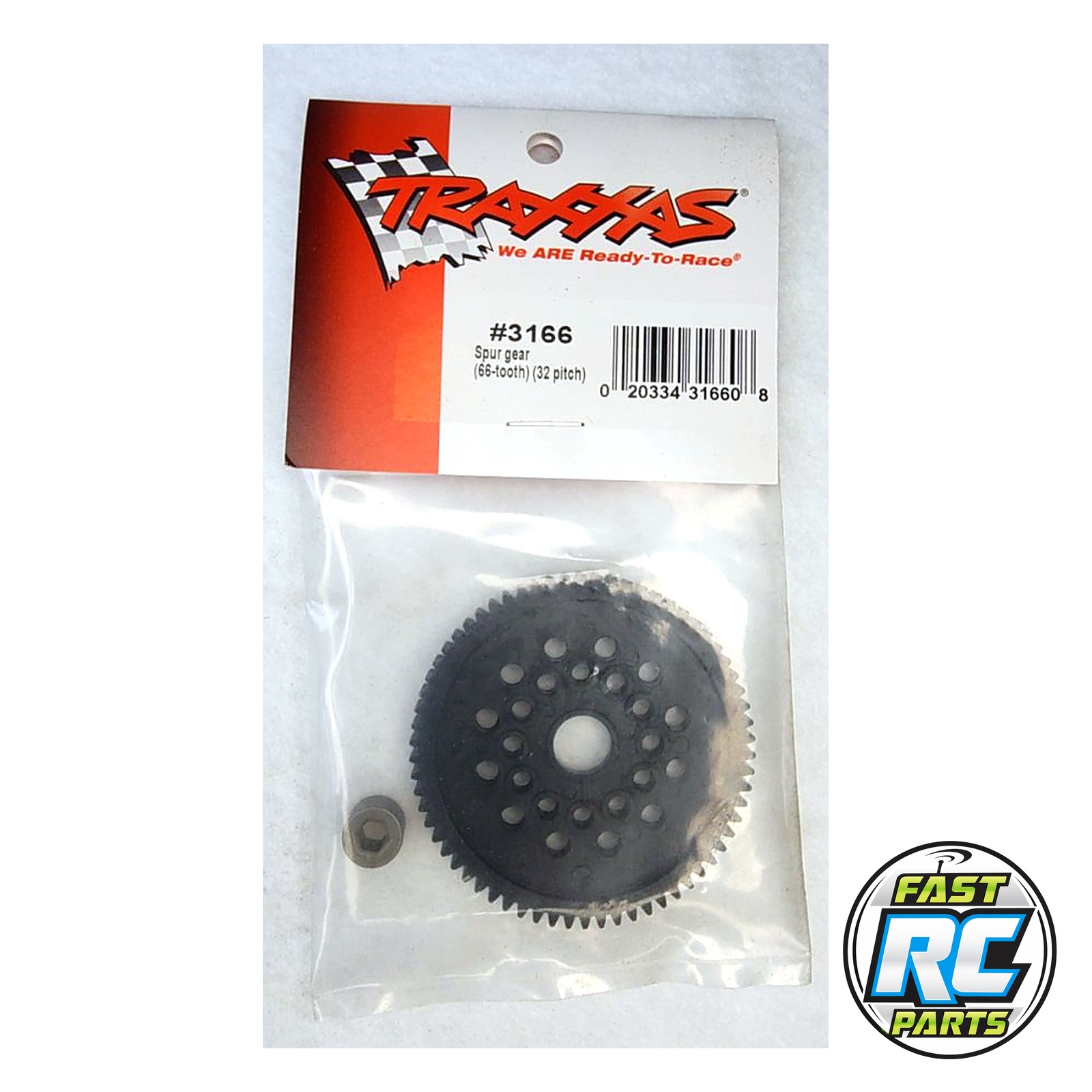 Spur gear (66-Tooth) (32-Pitch) w/bushing