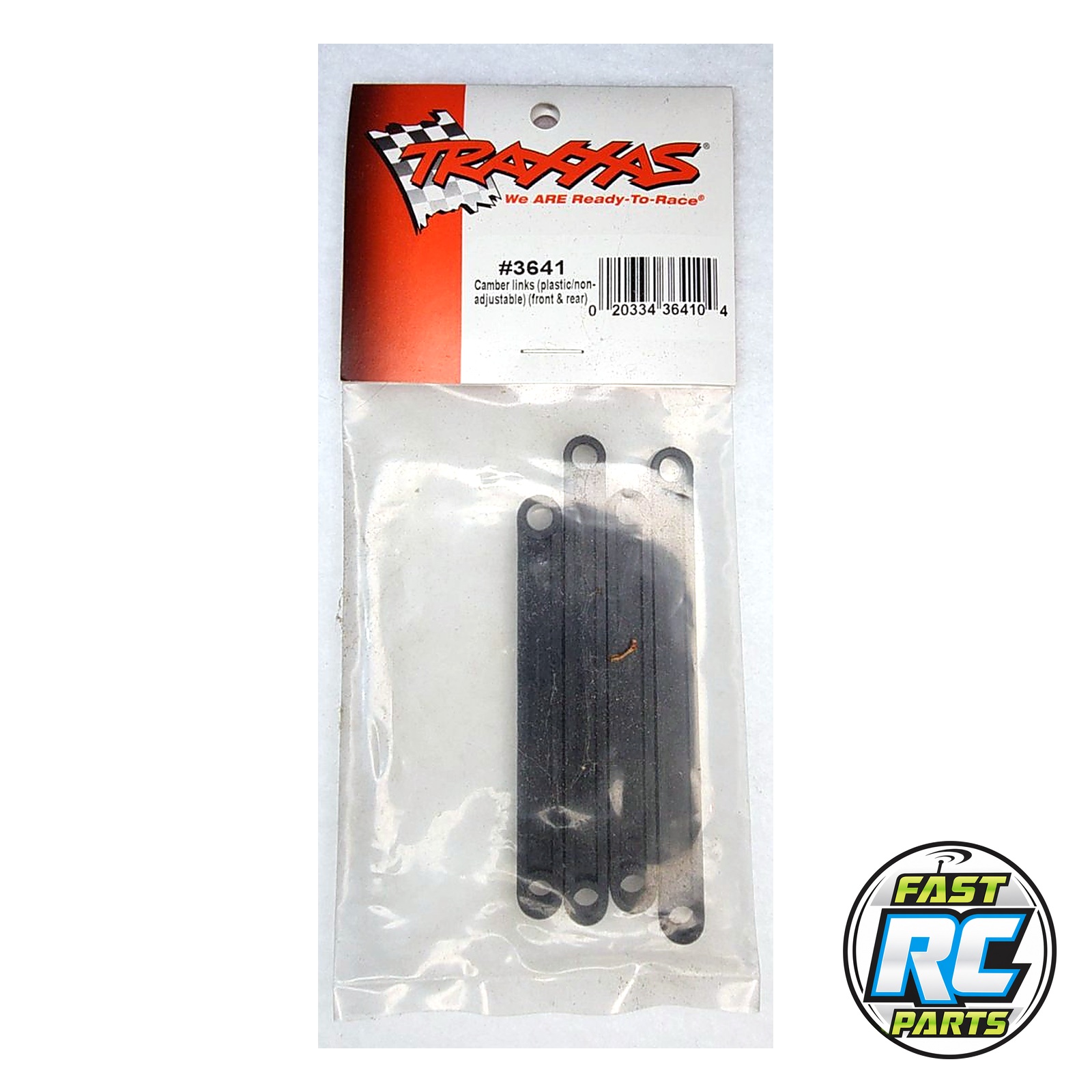 Camber link set (plastic/ non-adjustable) (front & rear) (black)