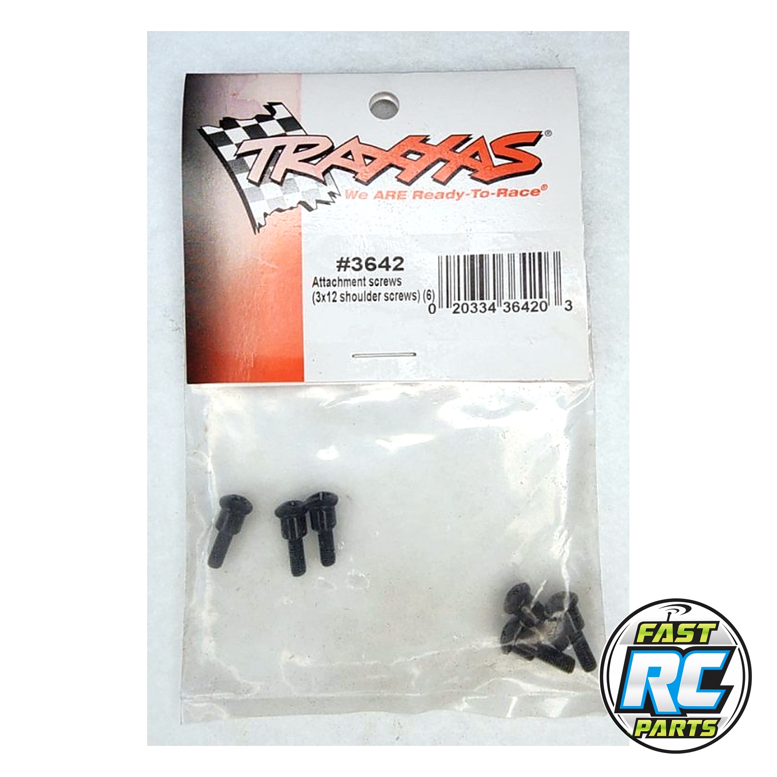 Attachment screws, shock (3x12mm shoulder screws) (6)