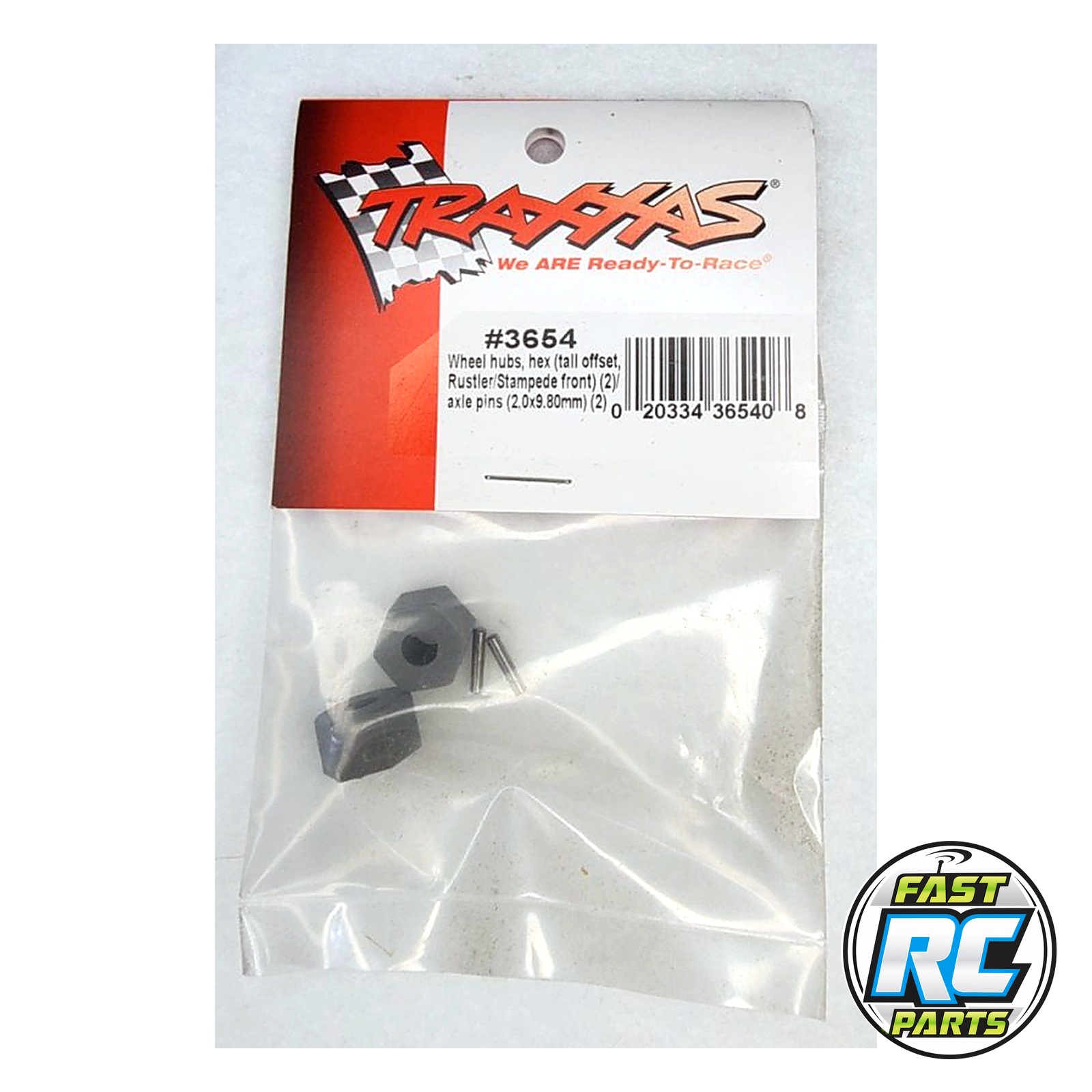 Hex Wheel Hub 2.5x12mm Front Rustler/Stampede (2)