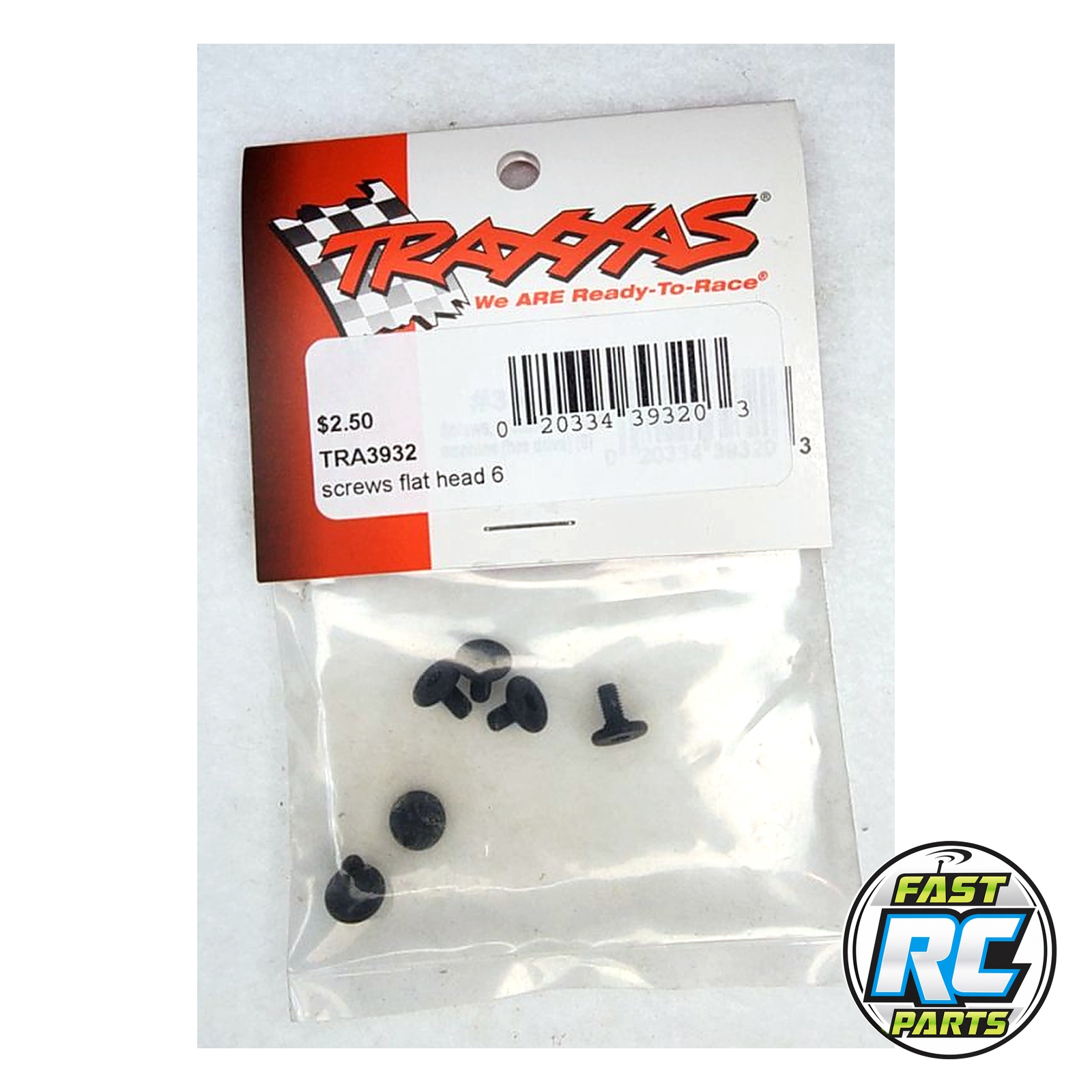 Screws, 3x6mm flat-head machine (hex drive) (6)